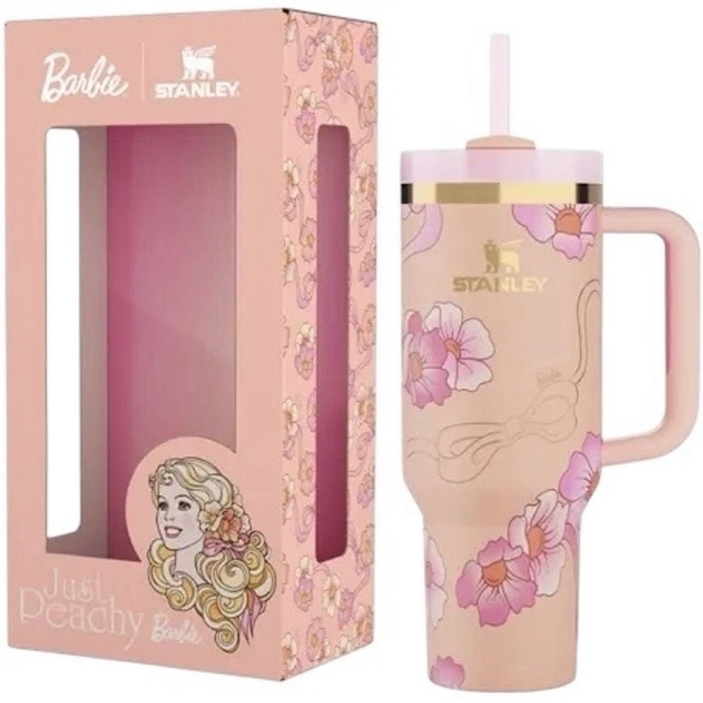 Barbie Stanley Cup 80s Peaches N Cream 40oz Quencher